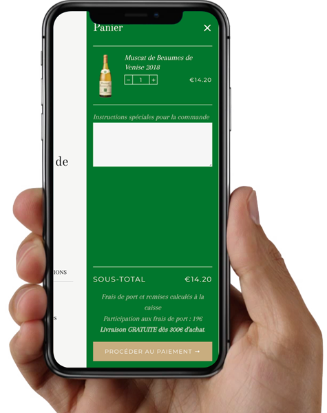 Acceso directo a la tienda en línea desde una ficha de producto vin.co