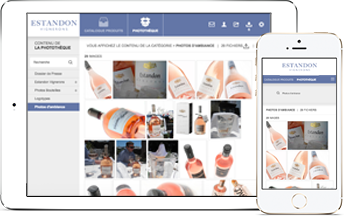 Extranet vin.co sur mobile, tablette et ordinateur